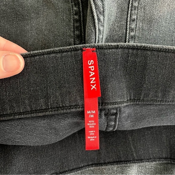 SPANX Vintage Black Ankle Straight Leg Jeans 20355Q - Picture 8 of 11